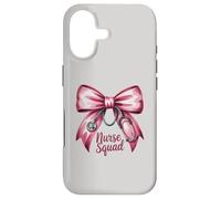 Funny NURSE SQUAD Bow Love Valentine Coquette RN NP ICU Life Case for iPhone 17