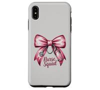 Funny NURSE SQUAD Bow Love Valentine Coquette RN NP ICU Life Case for iPhone XS Max