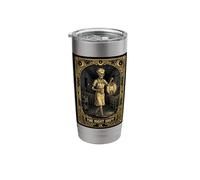 Funny Nurse Tarot Card The Night Shift Skeleton Nursing Stainless Steel Insulated Tumbler