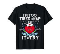 Funny Nurse Trauma Graduate Practitioner Medical Tired Meme Value Graphic T-Shirt, Men, Black, M