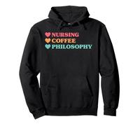 Funny Nursing Coffee Philosophy for Nurses Pullover Hoodie
