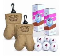 Funny Nut Caddy Blue 69 Golf Ball Holder for Men - Hilarious Gag Gift for Golfers Dad Husband Premium Quality Storage Tees Glove My Fun Sack Holder Accesory (2Pk NutCaddy, Shocker 69)