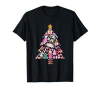 Funny Nutcracker Ballet Sugar Plum Fairy Girl Christmas Tree T-Shirt