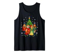 Funny Nutcracker Christmas Sugar Plum Fairy Holiday Women Tank Top