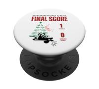 FUNNY NUTCRACKER FINAL SCORE Clara 1 Mouse King 0 Christmas PopSockets Adhesive PopGrip