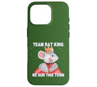 Funny Nutcracker TEAM RAT KING We Run This Town Christmas Case for iPhone 16 Pro