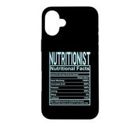 Funny Nutrition Facts Nutritionist Case for iPhone 16 Plus