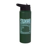 Funny Nutrition Facts Petroleum Engineer Stainless Steel Insulated Water Bottle