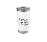Funny Occupational Therapy Helping Small Hands Do Big Things Stainless Steel Insulated Tumbler
