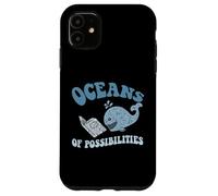 Funny OCEANS OF POSSIBILITIES Seaside Reading Teacher Beach Case for iPhone 11