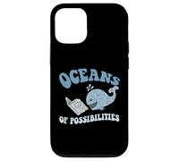 Funny OCEANS OF POSSIBILITIES Seaside Reading Teacher Beach Case for iPhone 12/12 Pro