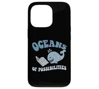 Funny OCEANS OF POSSIBILITIES Seaside Reading Teacher Beach Case for iPhone 13 Pro