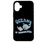 Funny OCEANS OF POSSIBILITIES Seaside Reading Teacher Beach Case for iPhone 16 Plus