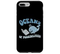 Funny OCEANS OF POSSIBILITIES Seaside Reading Teacher Beach Case for iPhone 7 Plus/8 Plus
