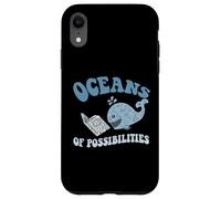 Funny OCEANS OF POSSIBILITIES Seaside Reading Teacher Beach Case for iPhone XR