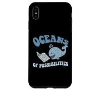 Funny OCEANS OF POSSIBILITIES Seaside Reading Teacher Beach Case for iPhone XS Max