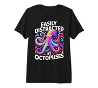 Funny Octopus Biology Ocean Science Premium T-Shirt