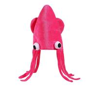 Funny Octopus Hat - Plush Octopus Headwear | 57 Cm Sea Creature Costume Accessory | Humorous Animal Hat For Photo Booths And Carnival, Gold Velvet, Amusing Outfit For Festive Occasions