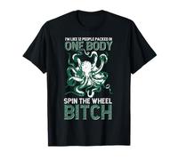 Funny Octopus I'm Like 12 People Packed In One Body Spin T-Shirt