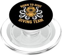 Funny Octopus Scuba Diving Crew Diver Born to Dive Team PopSockets PopGrip for MagSafe