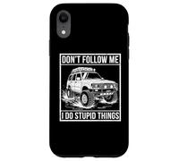 Funny Off-Road SUV Mudding Outdoor Adventure Don't Follow Me Case for iPhone XR