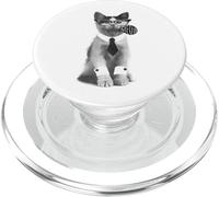Funny Office Cat Meow Business Cat Lover Office Humor PopSockets PopGrip for MagSafe