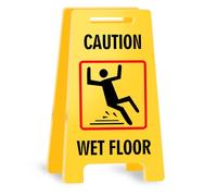 Funny Office Desk Accessories Decor Wet Floor Warning Acrylic Mini Floor Do Not Disturb Sign Paper Clips Funny Cute Gag Office Decorations Gifts for Work Women