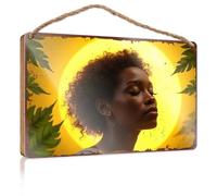 Funny Office Door Signs Sunlit Profile: A Portrait Of Serenity Amidst Nature'S Embrace Wooded Sign Boys Bedroom Decor Room Decor For Men(23X35CM)