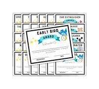 Funny Office Employee Awards Black Border 25pk Variations 8.5x11” Certificate of Appreciation Work Dundies Candy Bar Excellence Party