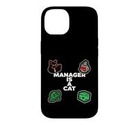 Funny Office Humor Manager Is A Cat Feline Boss Case for iPhone 14