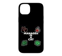 Funny Office Humor Manager Is A Cat Feline Boss Case for iPhone 14 Plus