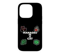 Funny Office Humor Manager Is A Cat Feline Boss Case for iPhone 14 Pro
