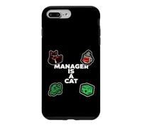 Funny Office Humor Manager Is A Cat Feline Boss Case for iPhone 7 Plus/8 Plus
