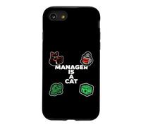 Funny Office Humor Manager Is A Cat Feline Boss Case for iPhone SE (2020) / 7/8