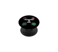Funny Office Humor Manager Is A Cat Feline Boss PopSockets Adhesive PopGrip
