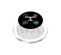 Funny Office Humor Manager Is A Cat Feline Boss PopSockets PopGrip for MagSafe