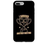Funny Office Humor Survived Meeting Quote Case for iPhone 7 Plus/8 Plus