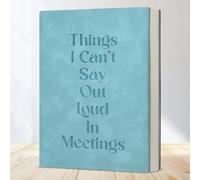 Funny Office Notebook for Work Humor Things I Can't Say Out Loud in Meetings Journal Gift for Coworker Colleague