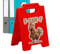 Funny Office Plaques | Novelty Table Ornament | Acrylic Rooster Sign Table Decoration | For Apartment Dorm Room Meeting Counter Bar