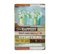 Funny Office Sign for In This Office Poster, The Happiest People Don't Have The Best Of Everything Vintage Metal Sign Decor Retro Tin Signs Man Cave 8x12 inches