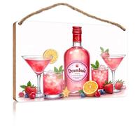 Funny Office Signs Drambuie: A Rich, Mysterious Liqueur with A Touch of Whiskey Backyard Decor Funny Home Sign(15X28CM)