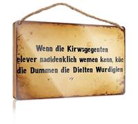 Funny Office Signs When The Wise Become Foolish, The Fools Become Wise Wooded Sign Boys Room Decor Posters For Teens(23X35CM)