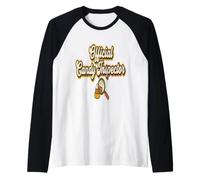 Funny Official Candy Inspector Halloween Costume Idea Raglan Baseball Tee