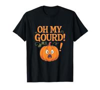 Funny Oh My Gourd Pumpkin Pun Halloween Graphic T-Shirt