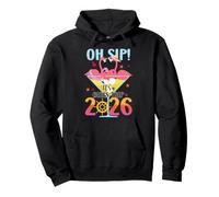 Funny Oh Sip! It’s A Girls Trip Flamingo Lovers Travelers Pullover Hoodie