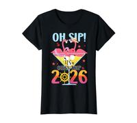 Funny Oh Sip! It’s A Girls Trip Flamingo Lovers Travelers Value Graphic T-Shirt