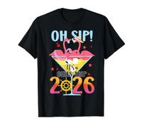 Funny Oh Sip! It’s A Girls Trip Flamingo Lovers Travelers Value Graphic T-Shirt
