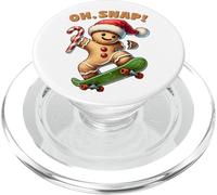 Funny Oh Snap Cookie Baking Gingerbread Ginger Christmas PopSockets PopGrip for MagSafe