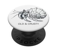 Funny Old and Crusty Crustaceans Older Man Birthday PopSockets Adhesive PopGrip