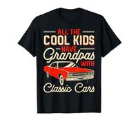 Funny Old Car Enthusiast Car Guy Grandpas With Classic Cars T-Shirt
